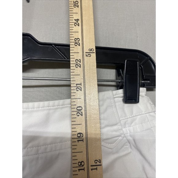 Ann Taylor Loft Women Shorts pant Bottom 4 Classic Bermuda White Adjustable Band - Picture 3 of 5